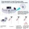 Dixun Dimmable LED Chandeliers Modern Ceiling Light Fixture 3 Rings