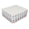 10pcs Plush Foam Floor Mat Washable Interlocking Carpet Tiles Cuttable
