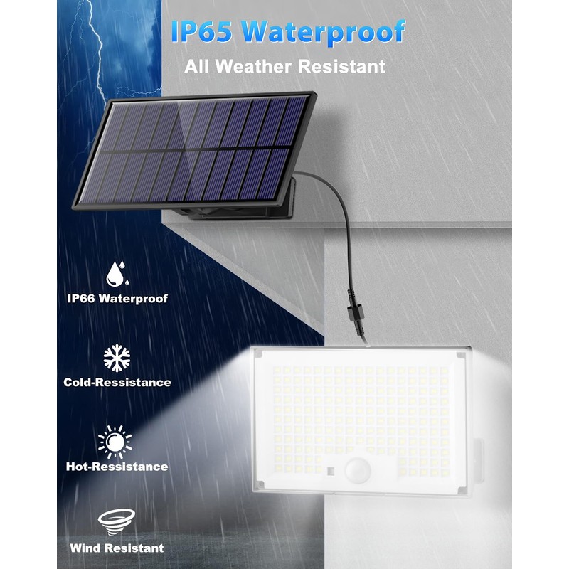 Gusicil Outdoor Solar Lights, Split Solar Motion Sensor Outdoor Lights