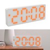 Digital Alarm Clock 3 Levels Brightness Orange Number Desktop LED