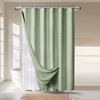River Dream 3 in 1 Shower Curtain Set, Waffle Fabric