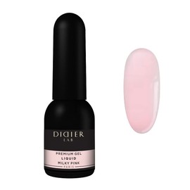 Didier Lab - Premium Milky Pink Solid Builder Gel for Nails 10ml - Builder Gel in a Bottle for Extension - Nail Strengthener - LED UV Builder Gel - Nail Repair - Use with Nail Forms - Nail Hardener