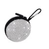 jojofuny 1pc Rhinestone Earphone Storage Case Portable Data Cable Organizer