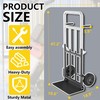Hand Trucks Heavy Duty, Dolly Cart with Wheels 600LB Capacity,