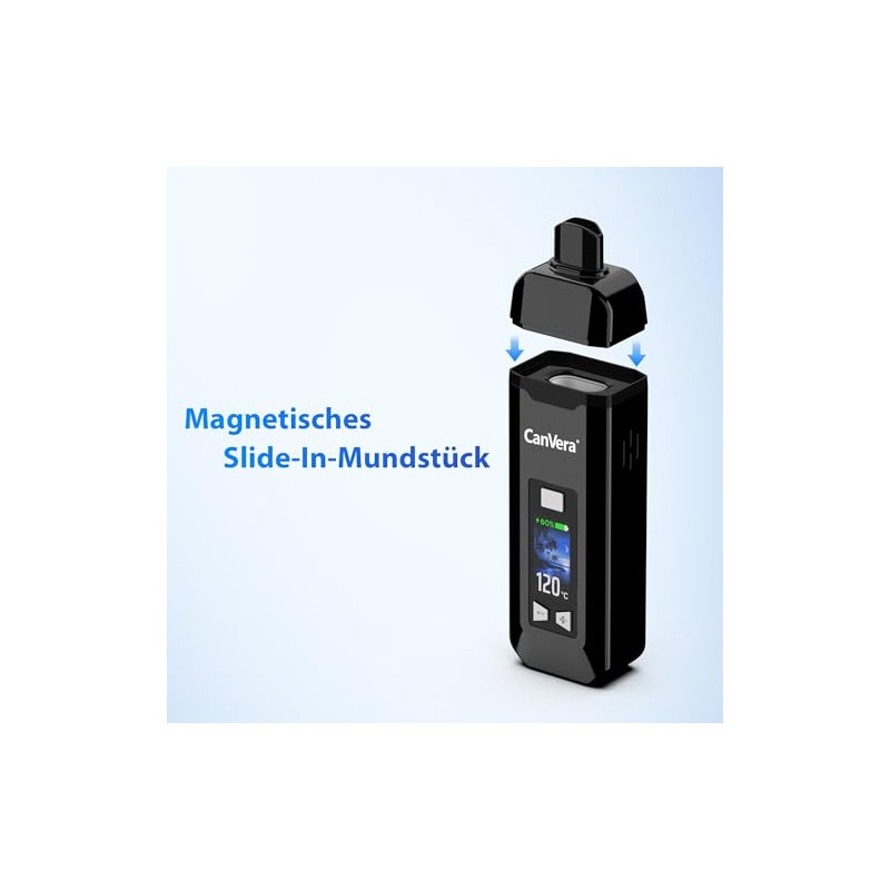 Vaporizer Herbs Dual Heating System Haptic Feedbacks Precise Temperature Setting
