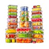 60 PCS Food Storage Containers with Lids Airtight, Total 718oz