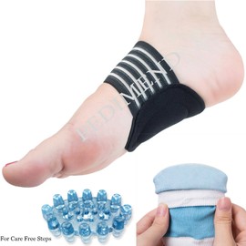 PEDIMEND Comprehensive Plantar Fasciitis Relief Pack - 2X Plantar Support Socks - 2X Plantar Arc Supports - 1x Plantar Arc Massager - Arch Support, Heel Protectors (5 Pieces Kit)