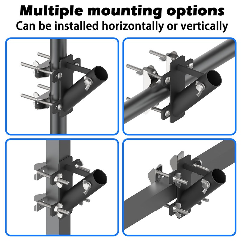 BUJ flagpole Mount for Railing no Drilling flagpole Mount for