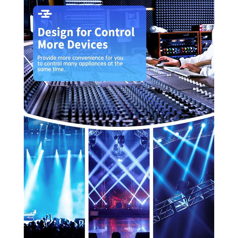 HAPYTHDA Remote Control Outlet Plug, 15A/1500W Wireless Light Switch for