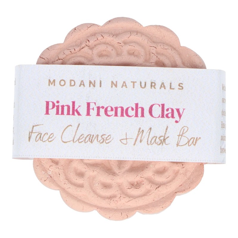 Modani Naturals Cleanse & Mask Bar - French Pink Clay