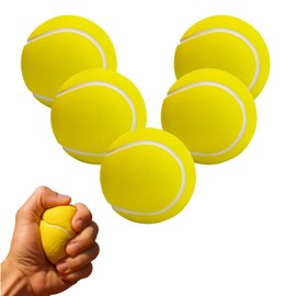 Farvisan 5 Pack Pelotas Tenis Antiestrés, pequeñas Pelotas Deportivas de Espuma Suave para Alivio ansiedad, desestrés y decoración