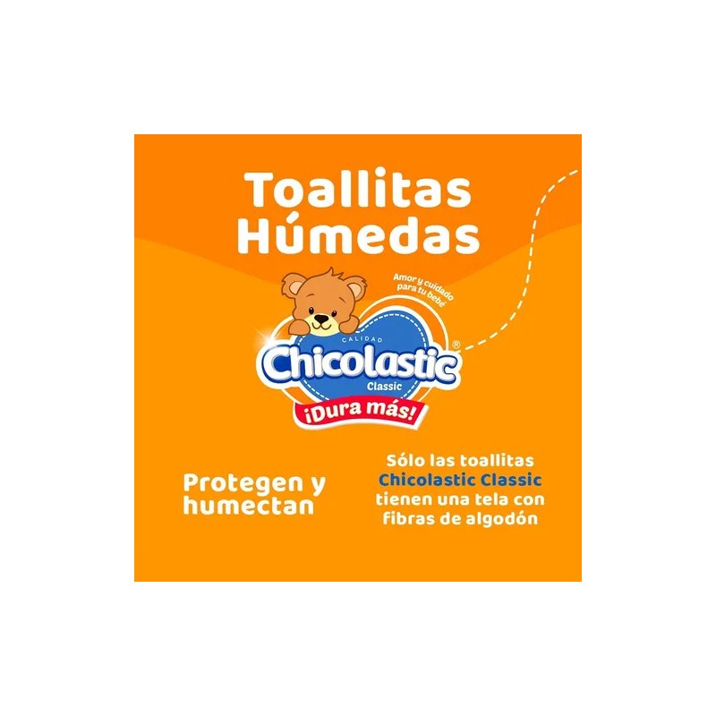 Toallas Húmedas Chicolastic Classic Paquete Con 120 Piezas