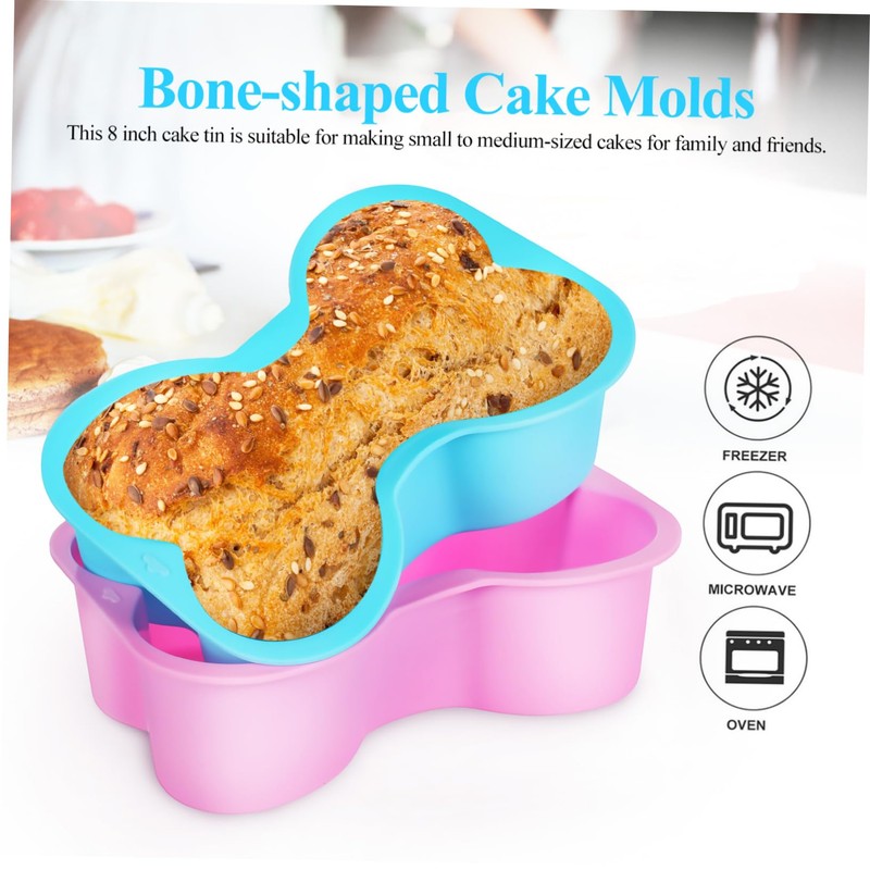 Cabilock 2 Moldes Para Tartas Con Forma De Hueso Moldes