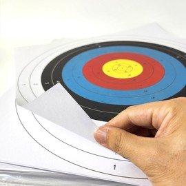 Archery Target Paper Sheets, 40cm x 40cm, 100 Count for Practice Archery Target