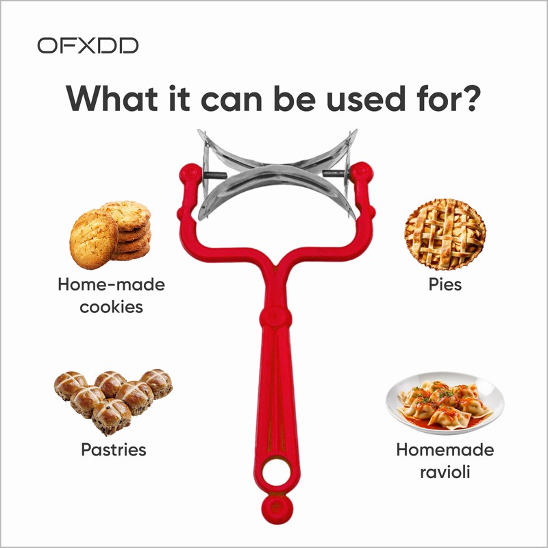 Rolling Dough Cutter - Round Baking Cutter Roller - Circle