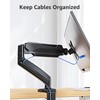 MOUNTUP Single Monitor Desk Mount, Adjustable Gas Spring Monitor Arm