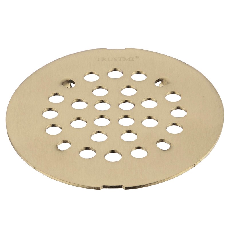 TRUSTMI 4-1/4 Inch Snap-in Shower Floor Drain Replacement Cover, Brushed