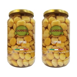 Sanniti Italian Lupini Beans Jar, 18.7 oz (Pack of 2)