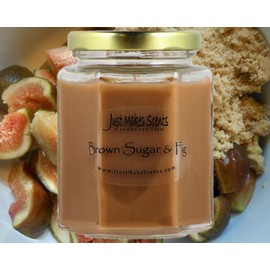 Just Makes Scents Brown Sugar & Fig Scented Blended Soy Candle