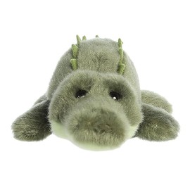 Aurora® Adorable Shoulderkins™ Kirk Alligator™ Stuffed Animal - Adorable Buddy That Can Go Everywhere with You - Perfect for Kids 3+ Years and Costumes - Green 6.5 Inches