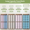 Large Capacity Three-layer Widened Towel Racks for Bathroom Wall Mounted,