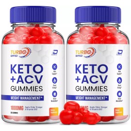 Turbo Ripped (2 Pack ) Turbo Ripped Keto ACV Gummies – TurboRipped 1000MG, 120 Gummies