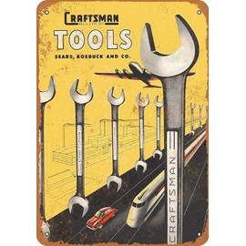 Metal Sign - Vintage Look 1948 Craftsman Tools 8 X 12 Inches