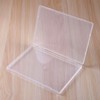 Clear Plastic Storage Box, Flat Case Holder for Beads/Tools/Letters/Papers，Flat box