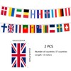 Eurovision Party Decorations, 2 Pcs Eurovision Bunting, Eurovision flags, Flags