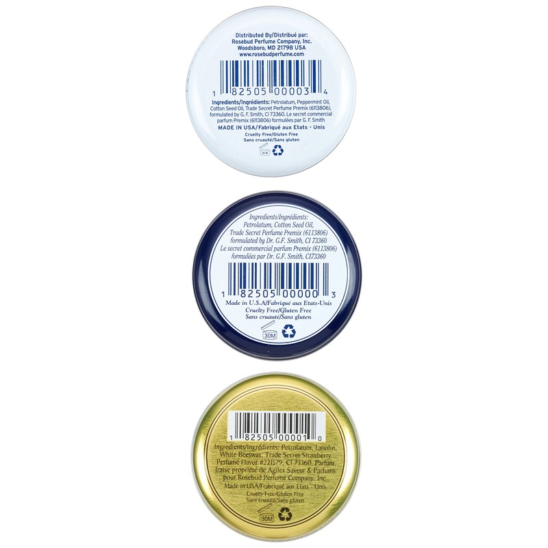 Rosebud Three Lavish Layers Lip Balm, 0.8 Ounce