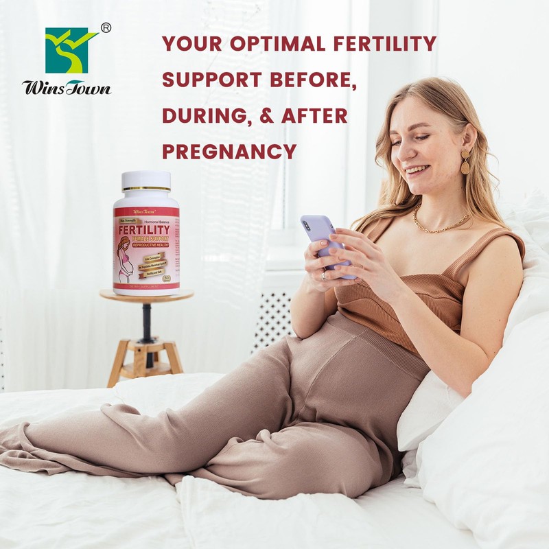 Wins Town Fertility Tablets for Women, Female Prenatal Vitamin Supplements,