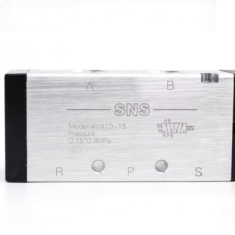 SNS Electric Solenoid Valve 5/2 Port 1/2 NPT Inlet Single