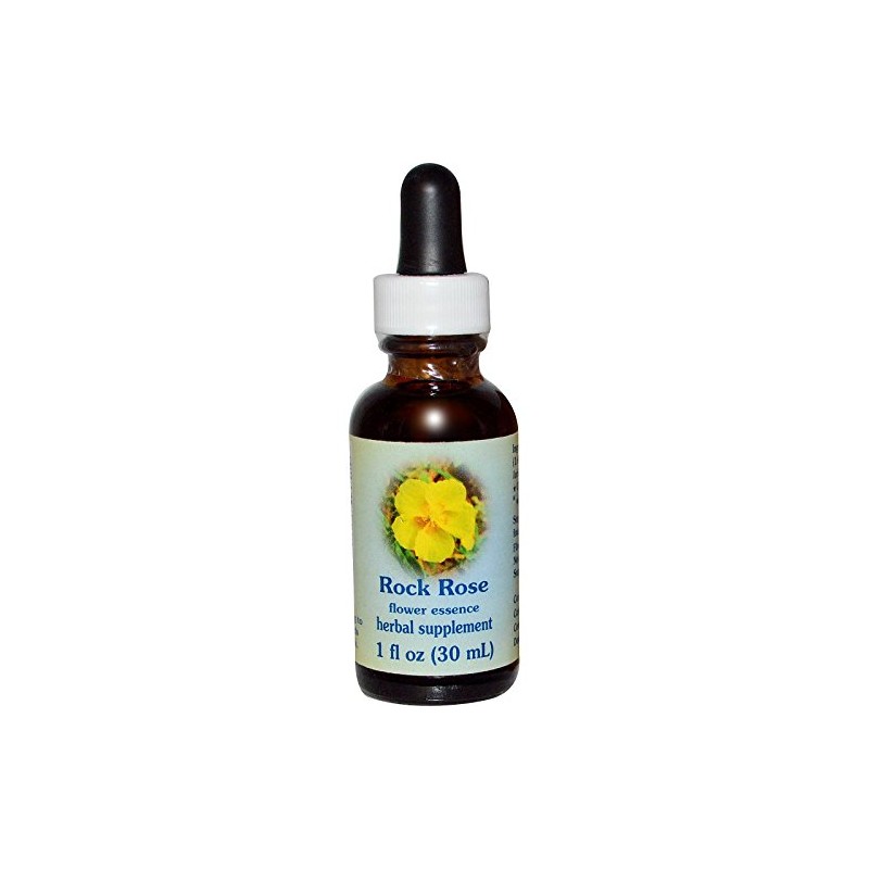 Flower Essence Services Dropper Herbal Supplements, Rock Rose, 1 Ounce