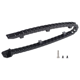 BCZAMD 3D Printer K1 Max Upgrade Accessories Cable Chain Drag Chain: Help Cable Tidy Black Plastic Flat Cable Chain Small Wire Chain Open Type Total Length 20.4 Inches
