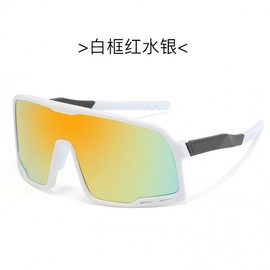 International Sports Cycling Goggles & Aviator Sunglasses R10 White Frame with Red Mirrored Lens 20ea