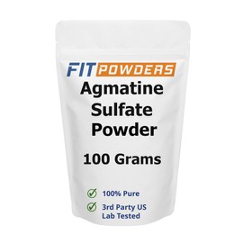 FitPowders Agmatine Sulfate Powder | Pure Agmatine Powder | Nitric Oxide Supplement (100g)