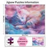 Yunlus Jigsaw Puzzles for Adults 1000 Pieces Cure Sweet Cat