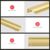 homdiy 10 Pack Edge Drawer Pulls Brushed Brass Cabinet Handles