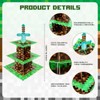AEEGO Pixel Game Style Cupcake Stand, Three-Tier Cupcake Stand, Premium