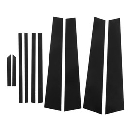 Gloss Black Door Window Pillar Post Cover Trim Sticker Car Accessories Replacement for RAV4 Replacement for RAV4 2020‑2021(10pcs)