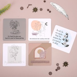 Affirmation Cards - Daily Motivational and Inspirational Cards for Women, Positive Affirmation Cards for Women, 50 Daily Mindfulness/Meditation Cards with Portable Box, Daily Affirmations for Women