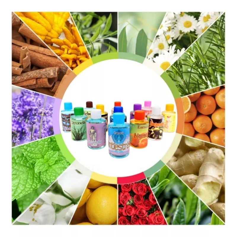 Golden Essence 8 Esencias Aromaticas 16ml Difusor Vela Jabón Humidificador