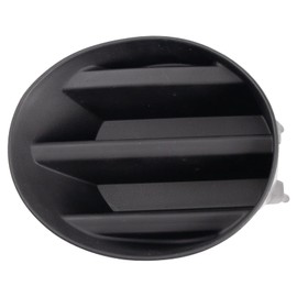 TRQ Front Right Fog Light Hole Cover Black Passenger Side Compatible with 2007-2014 Ford Expedition FO1039135