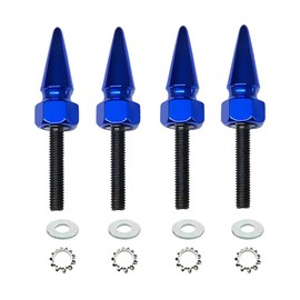 Tricktoppers Aluminum Fairing Windshield Hardware Kit Spike Bolts Windscreen Screws For 2015 Newer Harley Road Glide Motorcycles - Blue (USA BRAND)