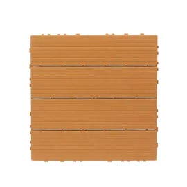 27 Pack Plastic Interlocking Deck Tiles 11.4"x11.4" Waterproof Flooring for Indoor Outdoor Patio 27 Pack 11.4"x11.4" DeckingColor: as picture Color