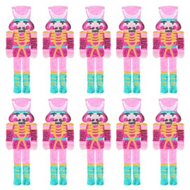 INFUNLY 10pcs Nutcracker Sequin Patches 2.55x7.87 Nutcracker Glitter Patches for Jackets Holiday Sequin Appliques Sparkly Nutcracker Patches DIY Embellishment for Clothing Dress Jacket Bag Decor