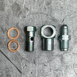 Valex Racing Extended Banjo Fitting M12 x 1.0 (Metric 12mm) to 4AN -4 AN4 (21mm Longer Banjo)