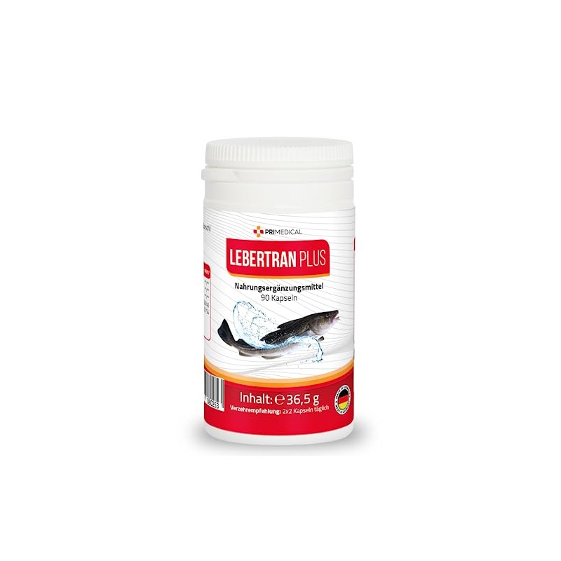 Cod Liver Oil Capsules Plus with Omega 3 Fatty Acids