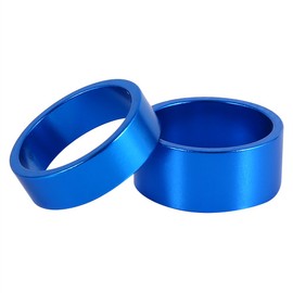 Keenso Bike Headset Spacer, 4Pcs Aluminium Alloy Bicycle Stem Headset Spacers Fit 28.6mm Bicycle Front Stem Fork (Blue) Bicycles and Spare Parts Bicycles and spare parts Bicycles and spare parts
