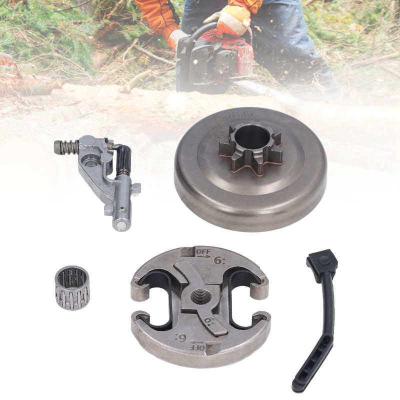 7 Teeth Clutch Drum Oil Pump Kit 17x30mm Gear Iron